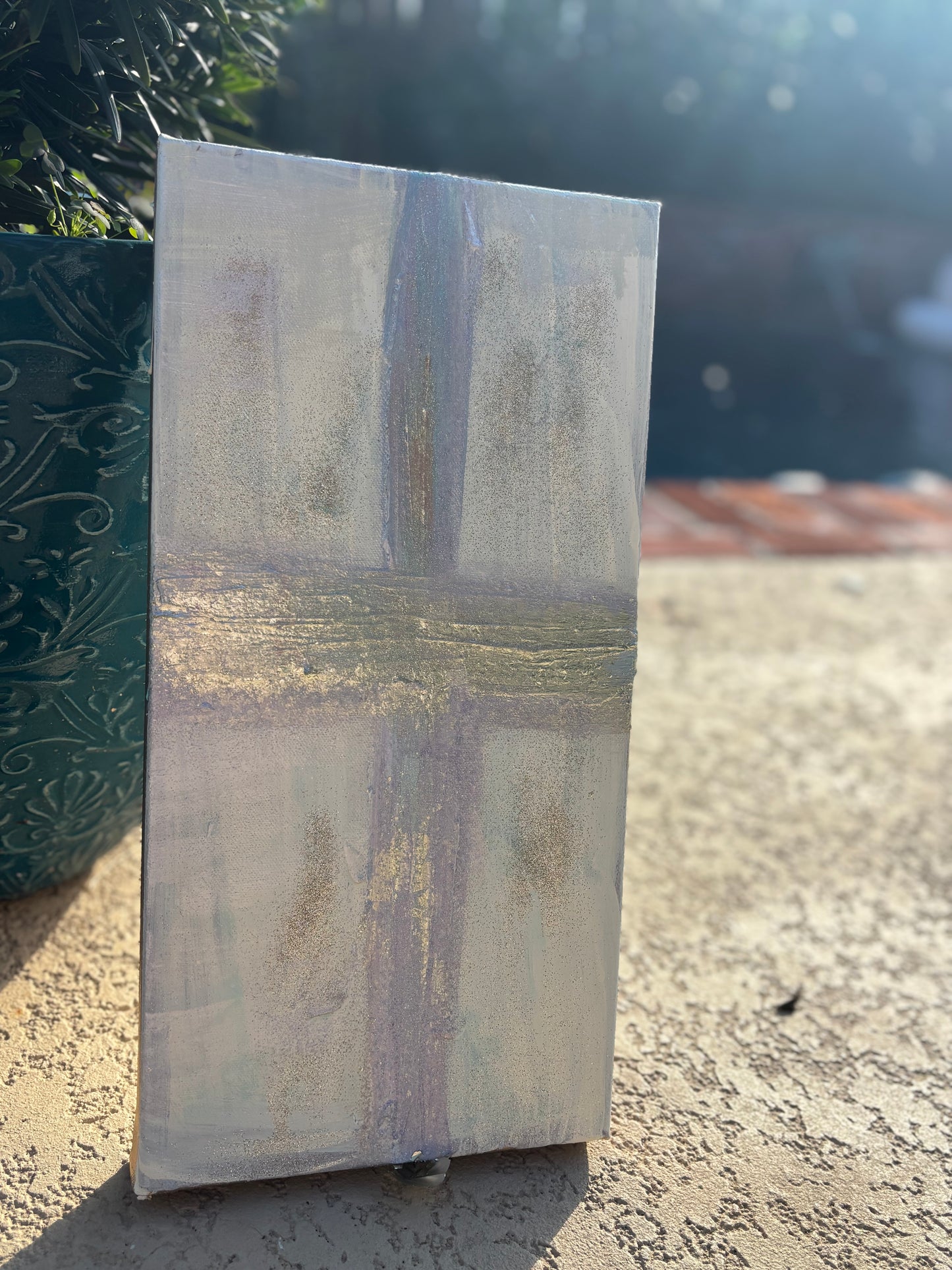 Faith cross acrylic painting