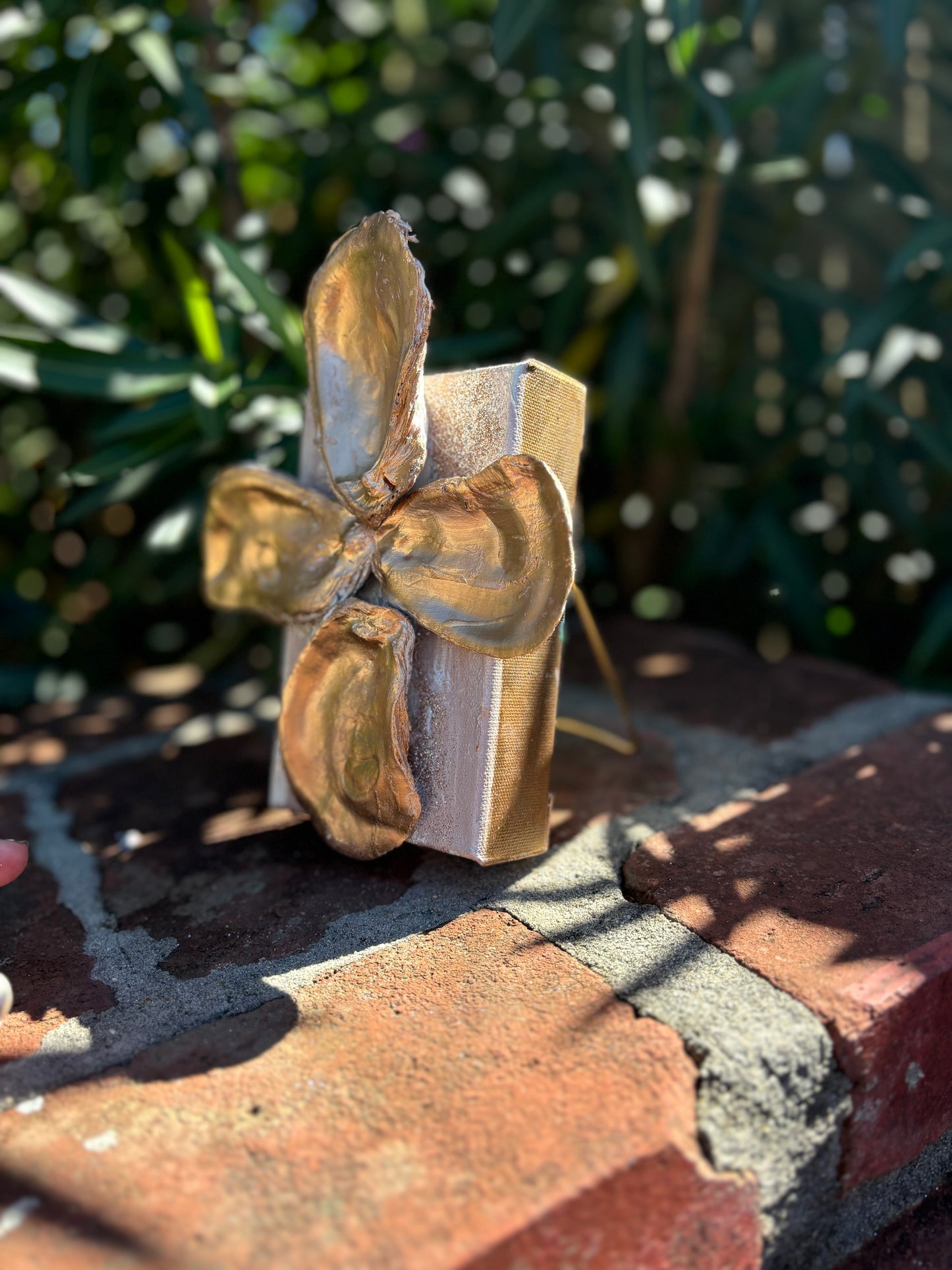 Oyster 🦪 cross on canvas