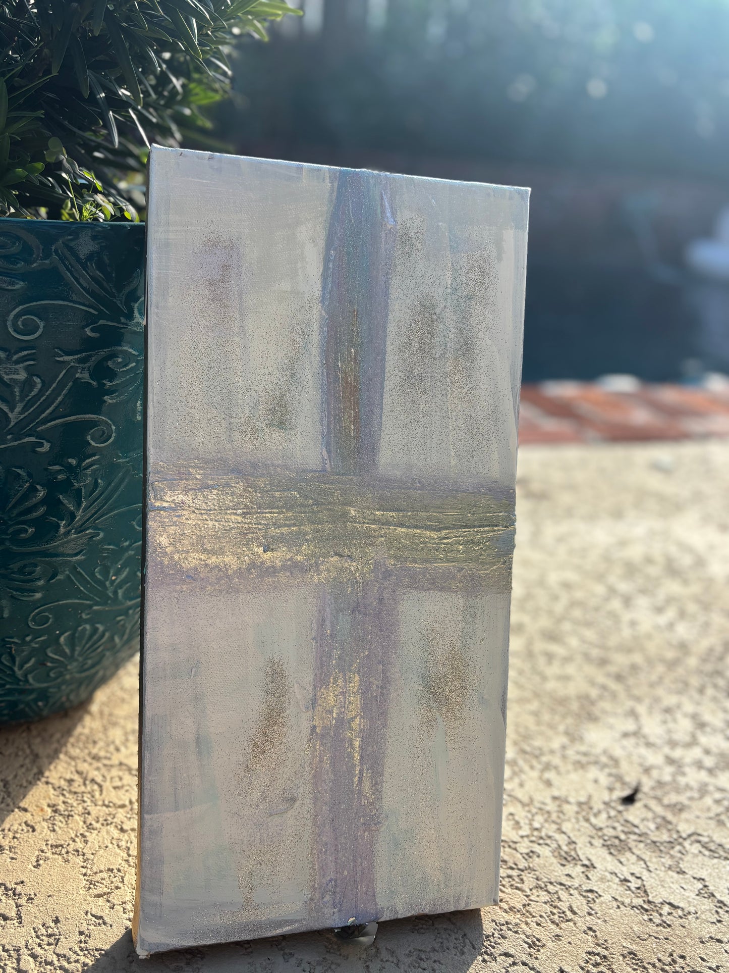 Faith cross acrylic painting