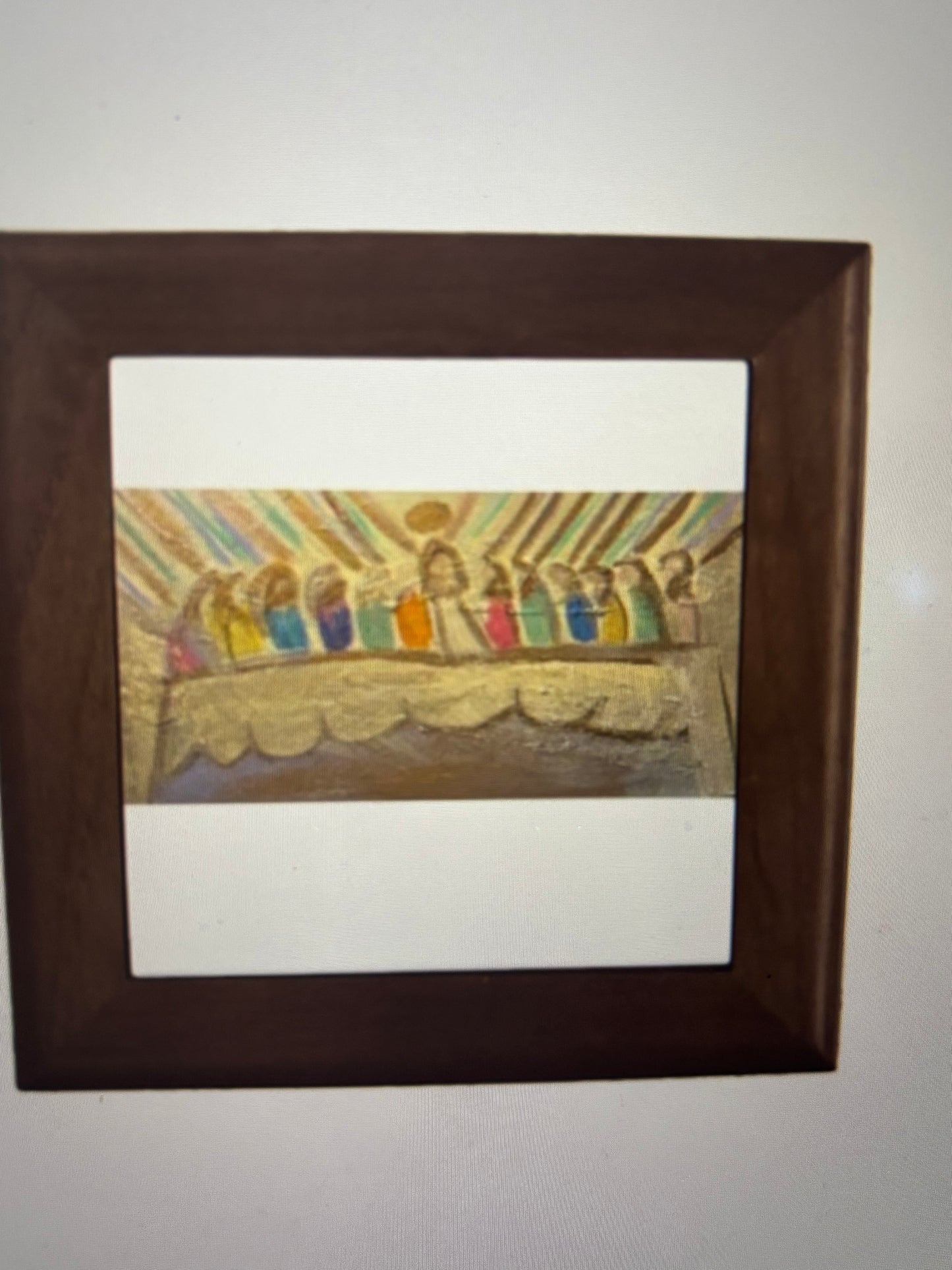 Last Supper tile with frame