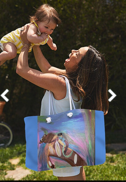 “Life’s a Journey” canvas tote