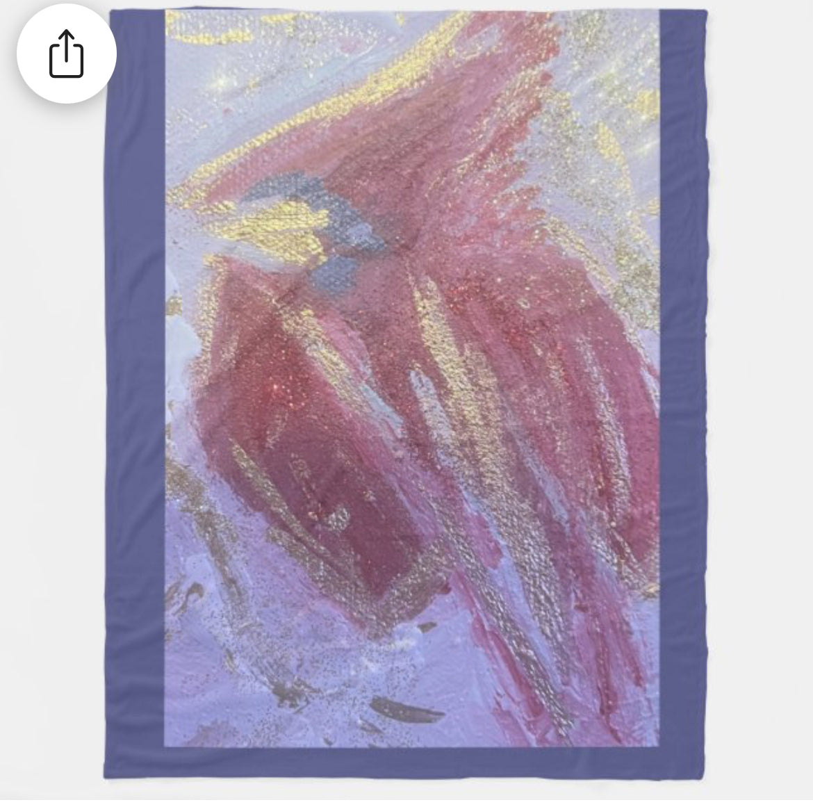 Cardinal inspired fleece blanket