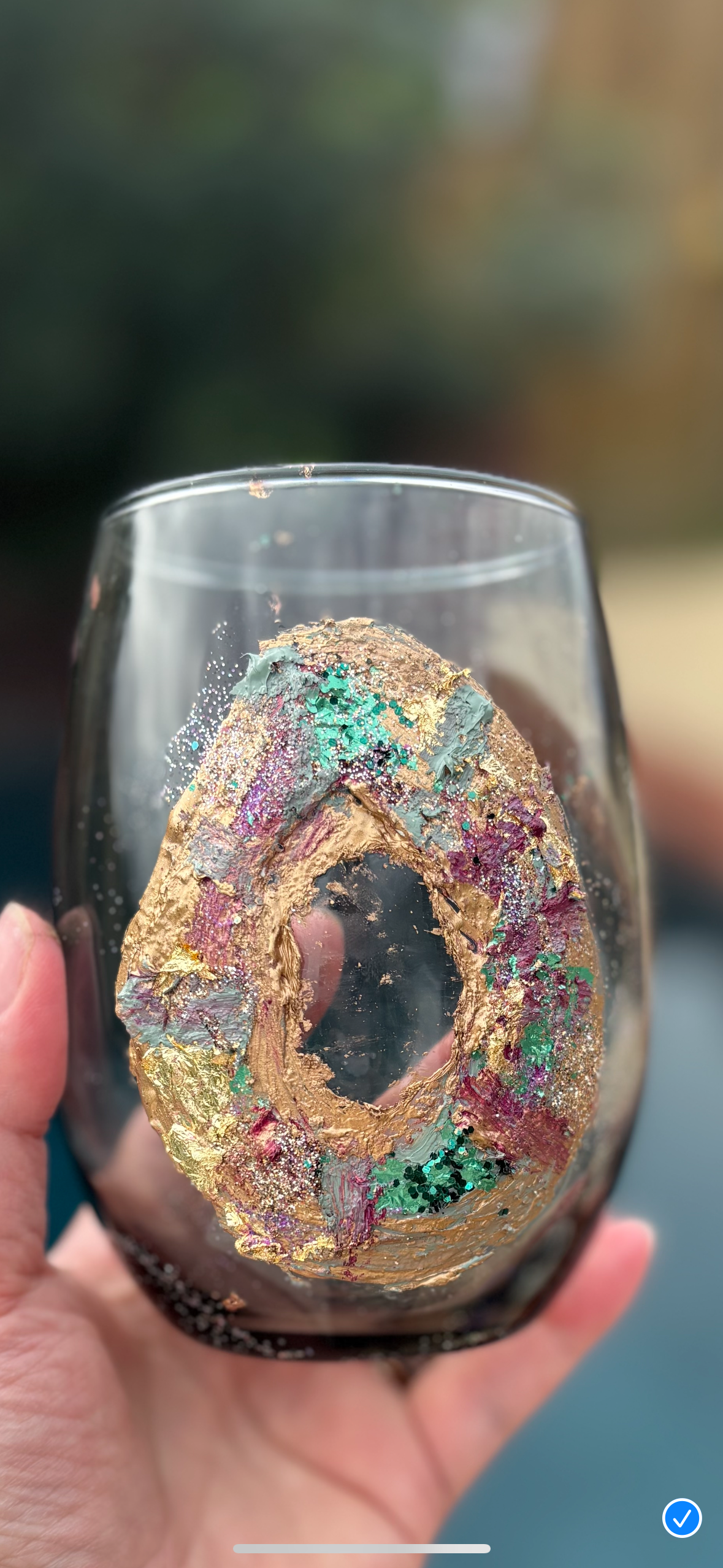 King cake πππ stemless wine glass