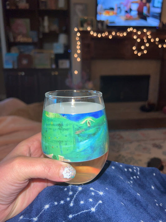 Stemless Alligator ๐ wine glass