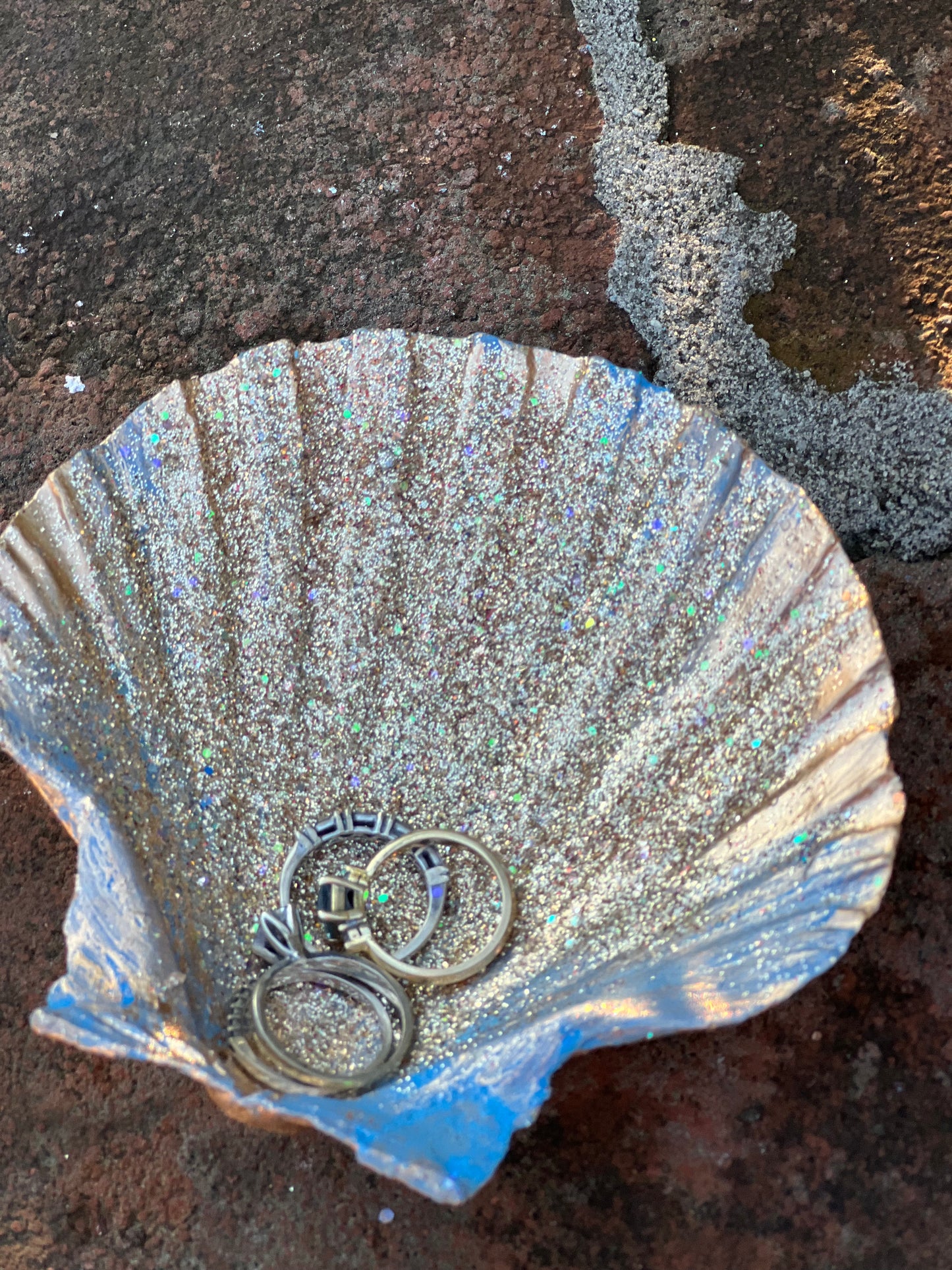 Seashell π Ring Holder