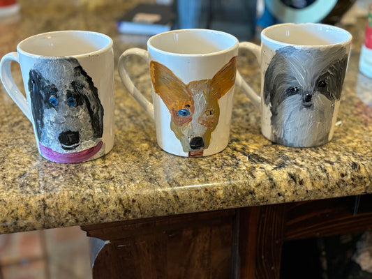 Made to order custom pet mugs