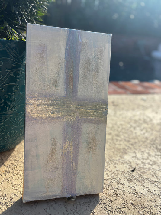 Faith cross acrylic painting