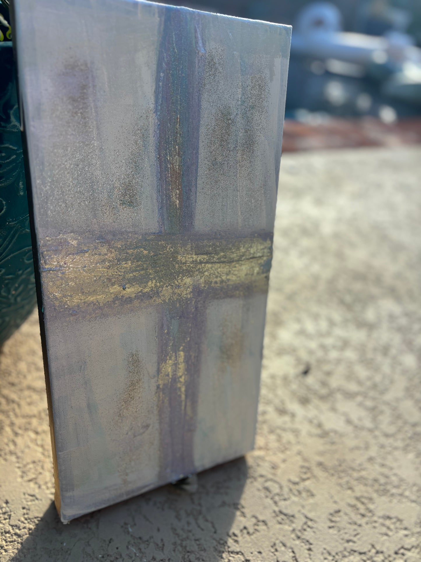 Faith cross acrylic painting