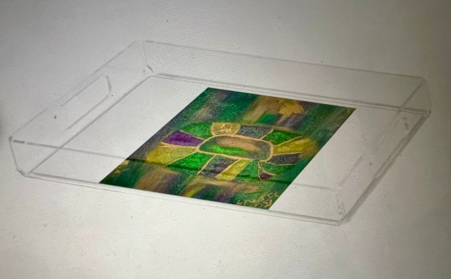 King Cake Acrylic Tray