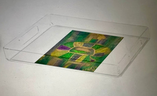 King Cake Acrylic Tray