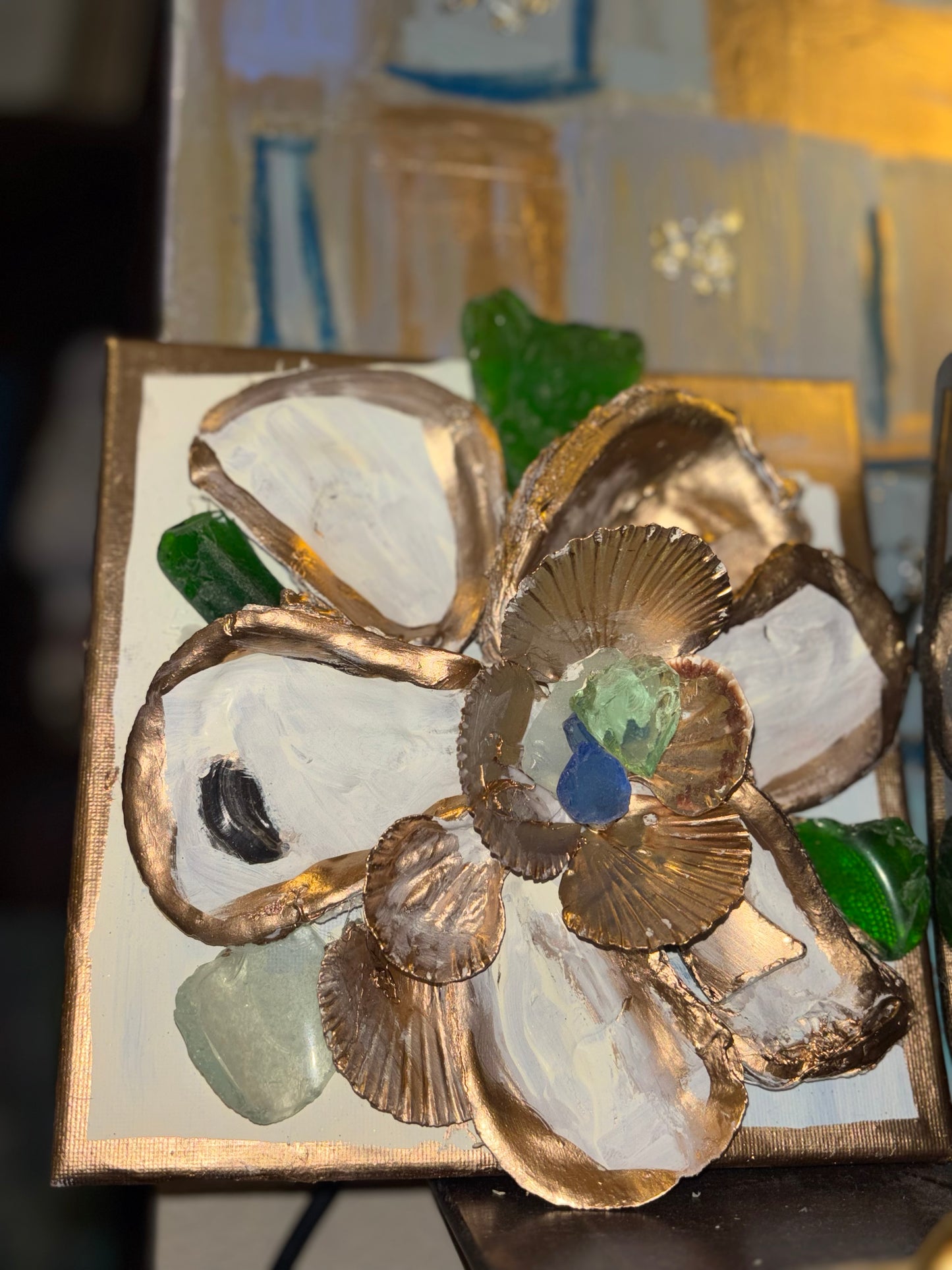 Oyster embellished 🦪 magnolia