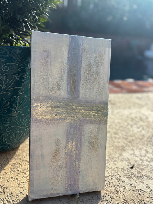 Faith cross acrylic painting