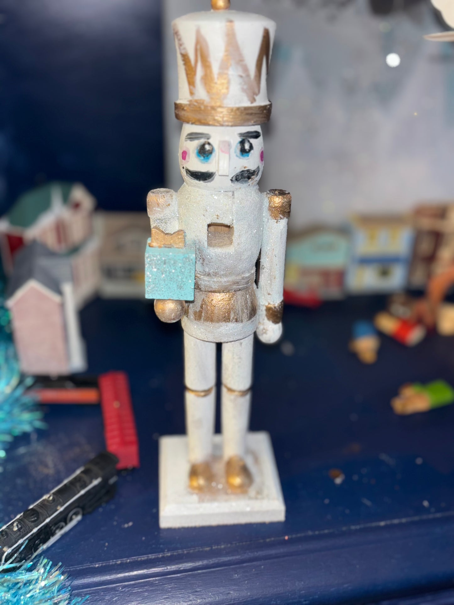 Cream and gold Nutcracker