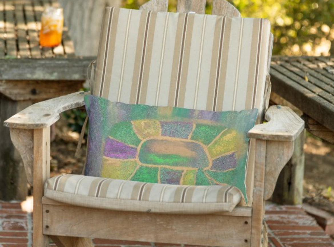 King Cake Lumbar decorative pillow