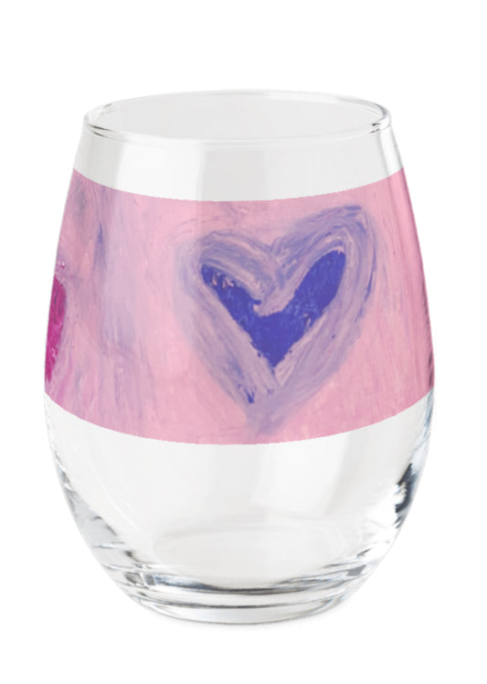 Heart 💜 wine glasses