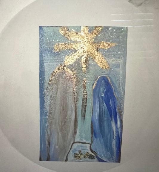 Nativity glass tray