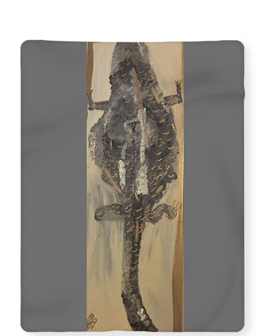 Luxurious Alligator 🐊 Sherpa blanket