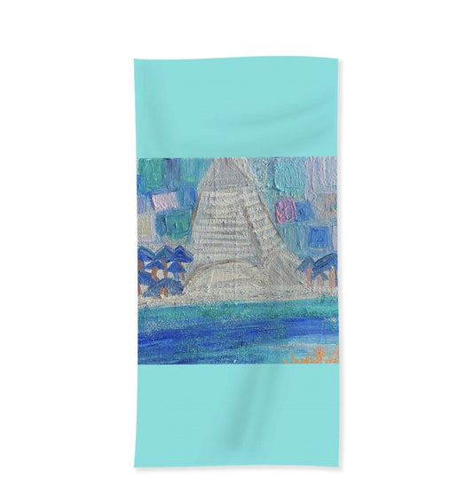 Seaside inspired “Coleman Pavilion” luxurious beach towel 🏖️