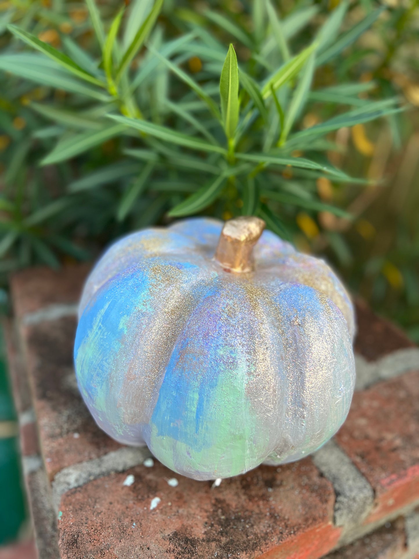 Unicorn 🦄 Vibes painted pumpkin 🎃