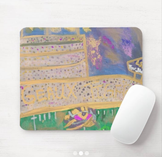 Purple and Gold mouse pad