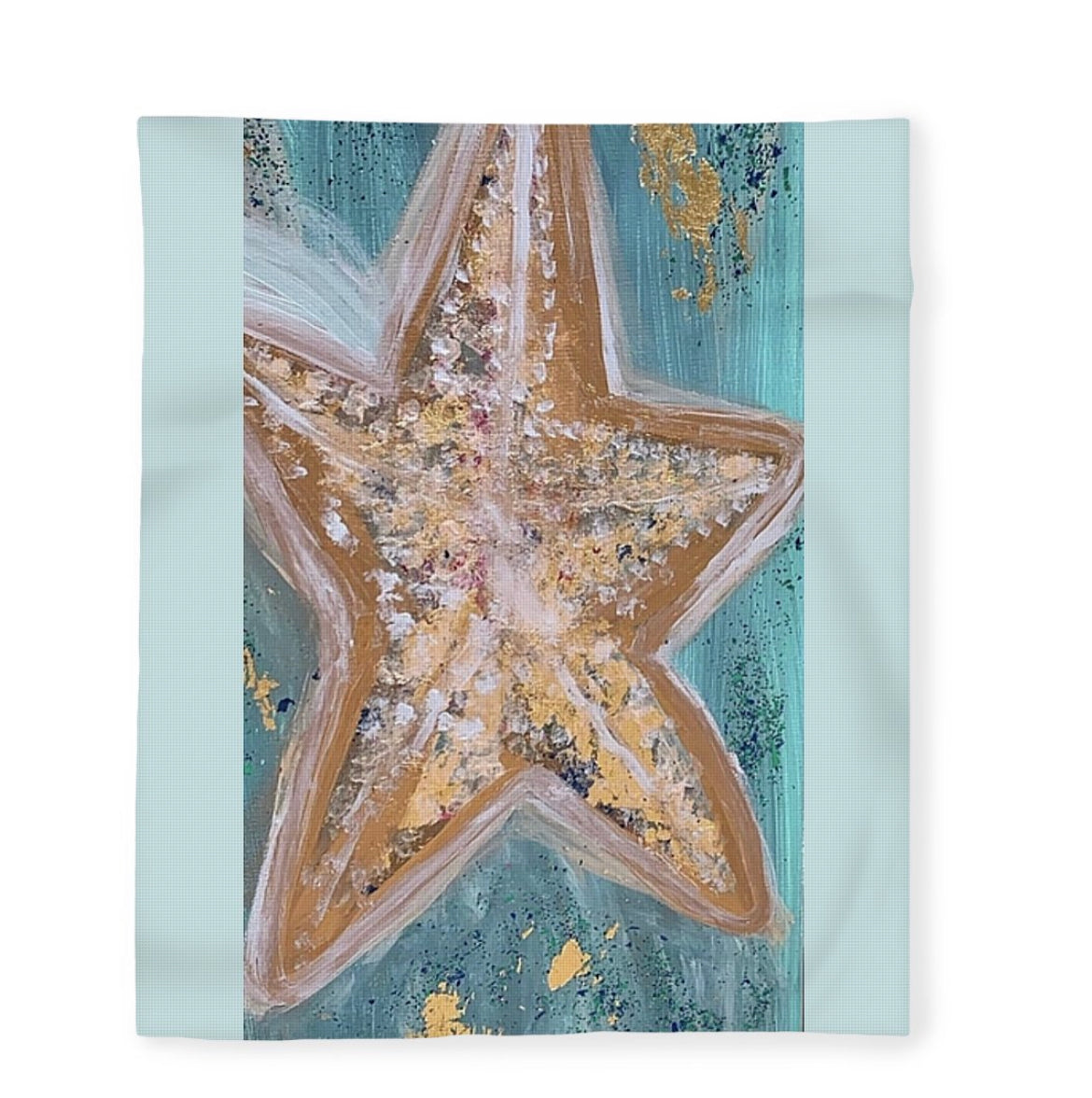 Starfish plush blanket