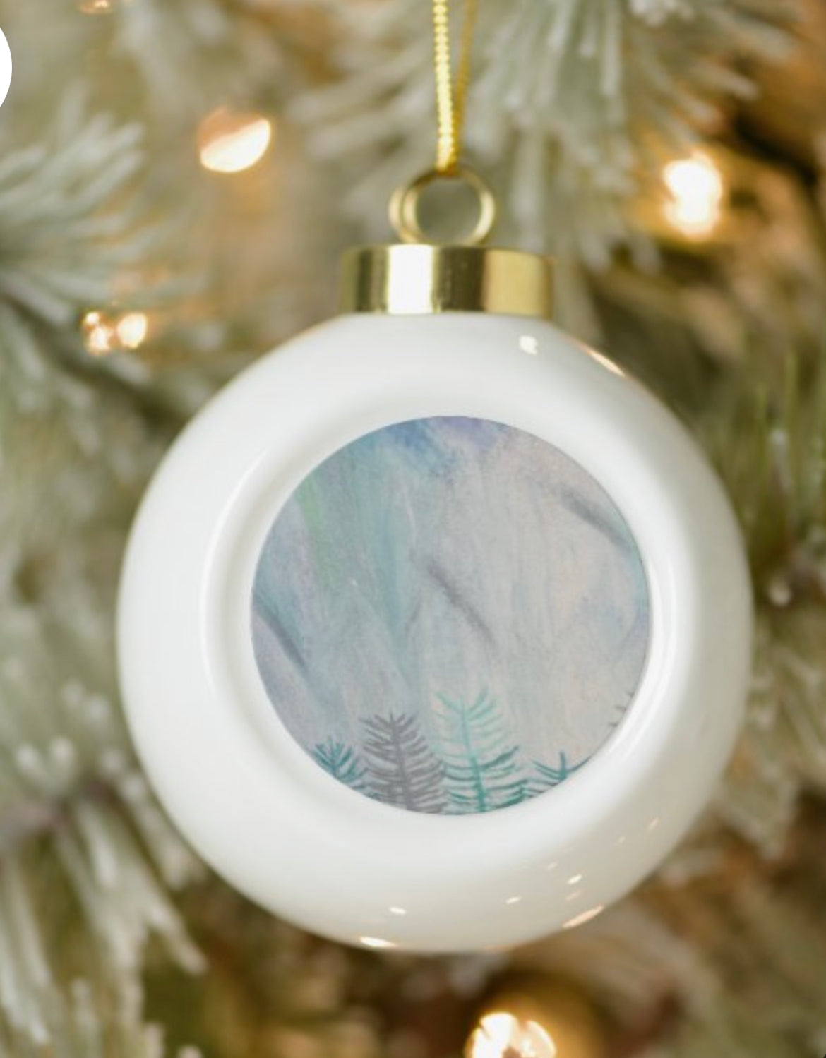 Winter ❄️ Wonderland Ceramic ornament