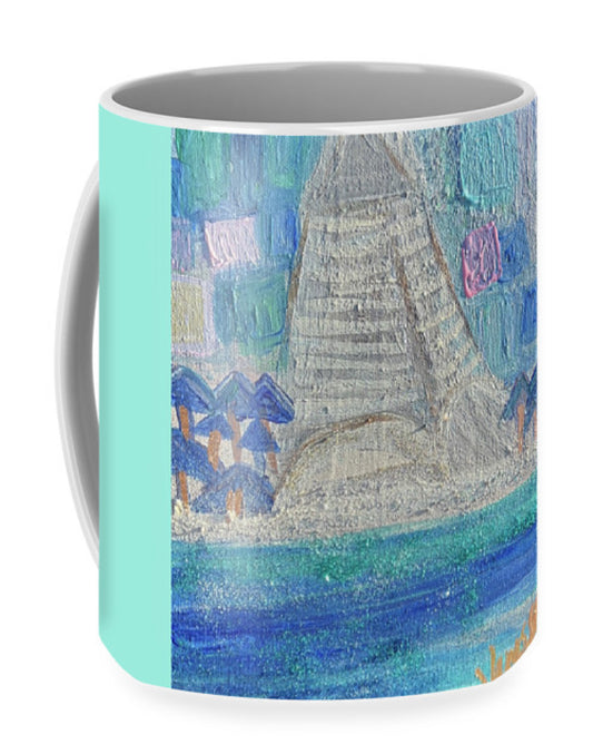 Seaside inspired coffee mug