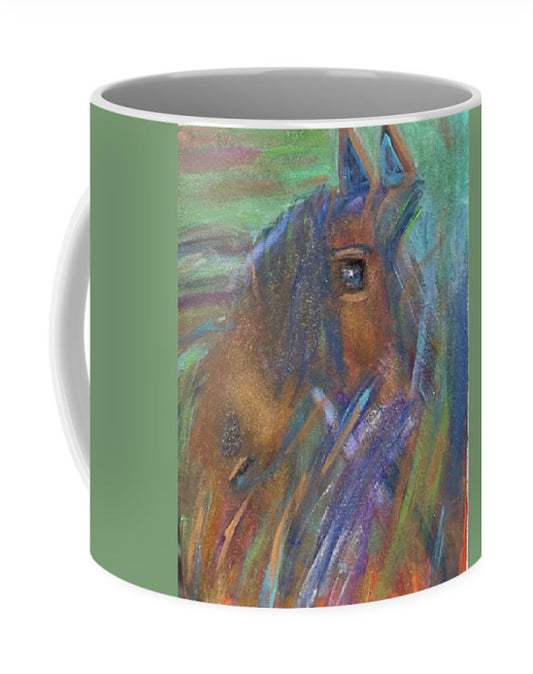 Brushed Strokes Horse 🐴 Mug