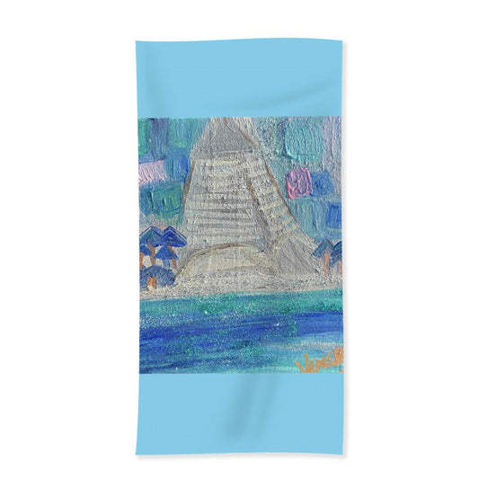 Seaside collection luxurious beach towel