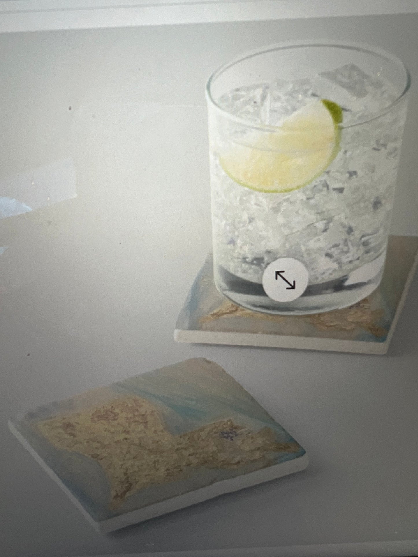 LA themed Limestone Coasters